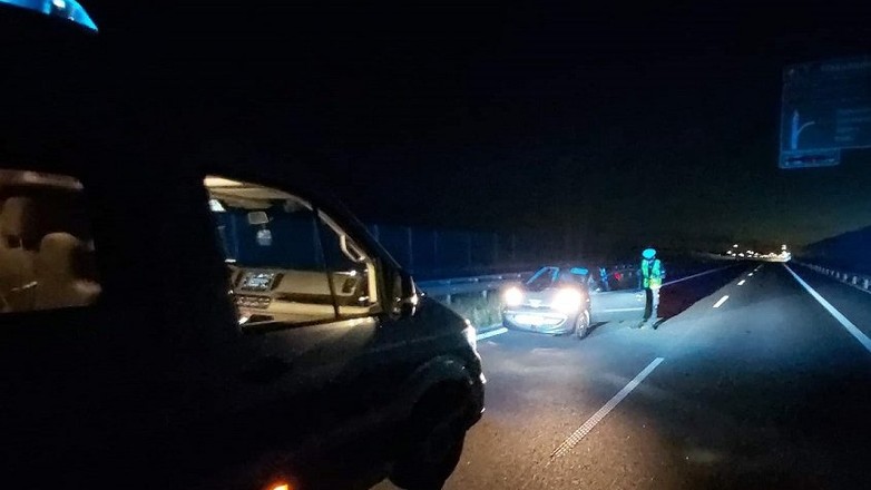 36-letnia kobieta wiozła do weterynarza chorego psa. Nawet nie wiedziała, że na drogę ekspresową S14 wjechała "pod prąd"