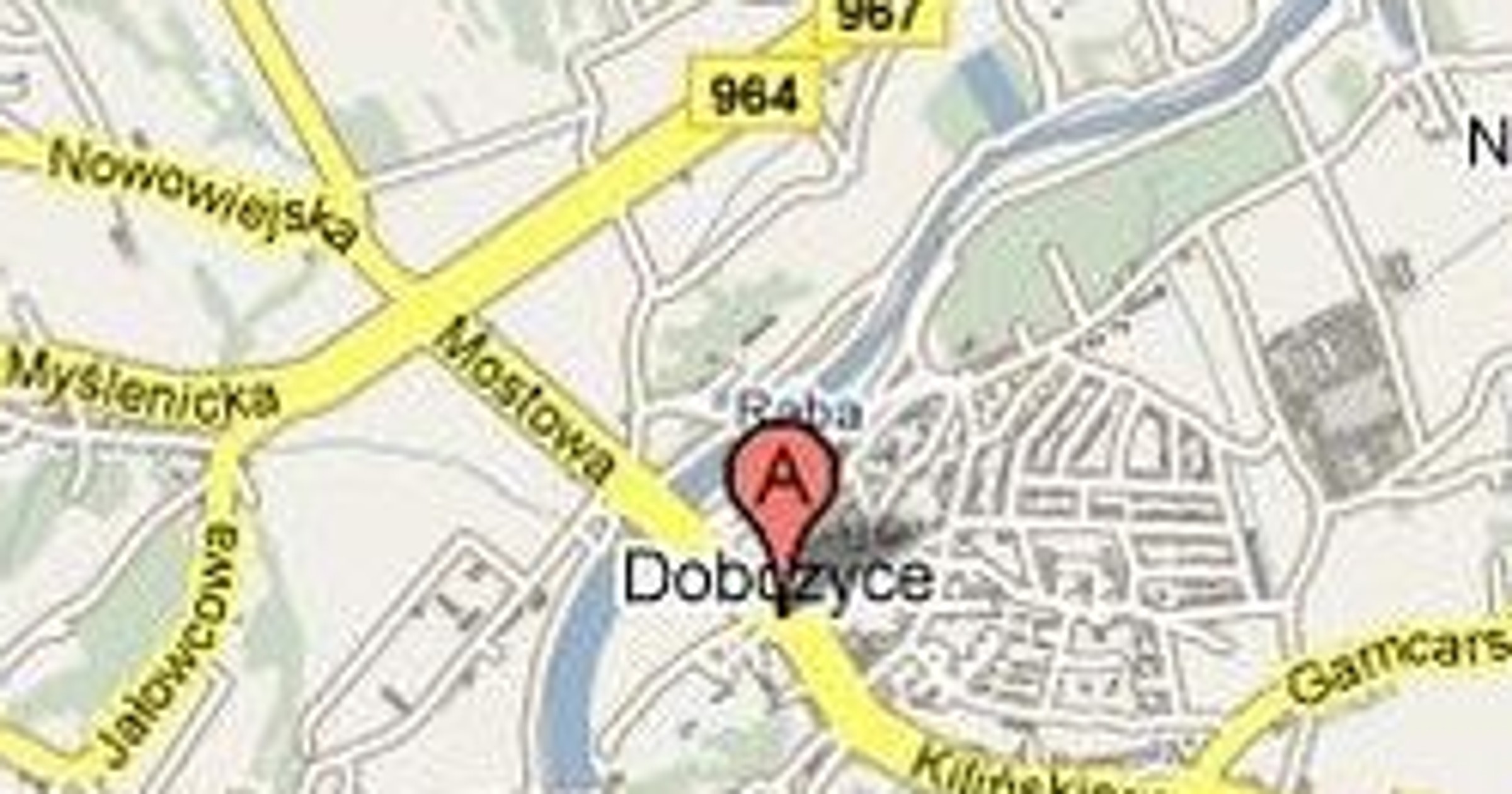 Dobczyce: zalana i nieprzejezdna droga nr 967