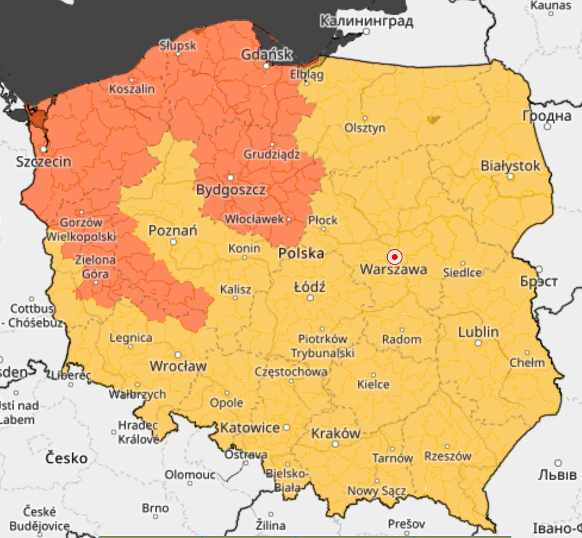Prognoza zagrożeń meteorologicznych na najbliższe dni