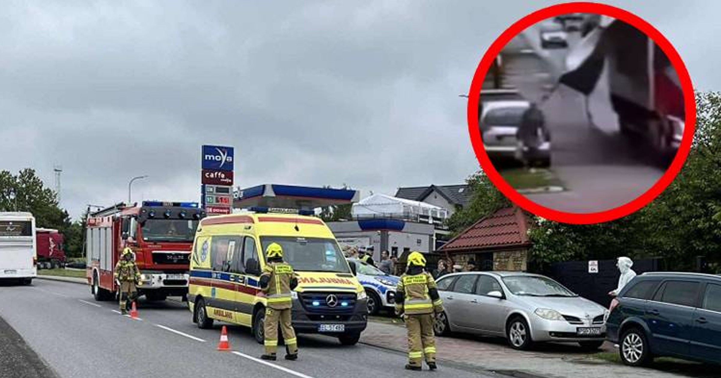 Miejsce wypadku w Kamieńsku