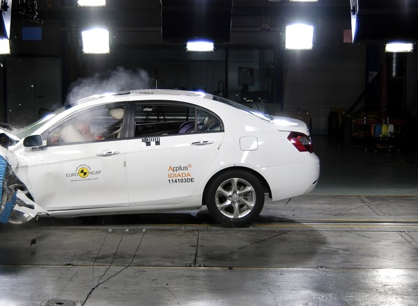 Euro NCAP rozbiło chińskie auto