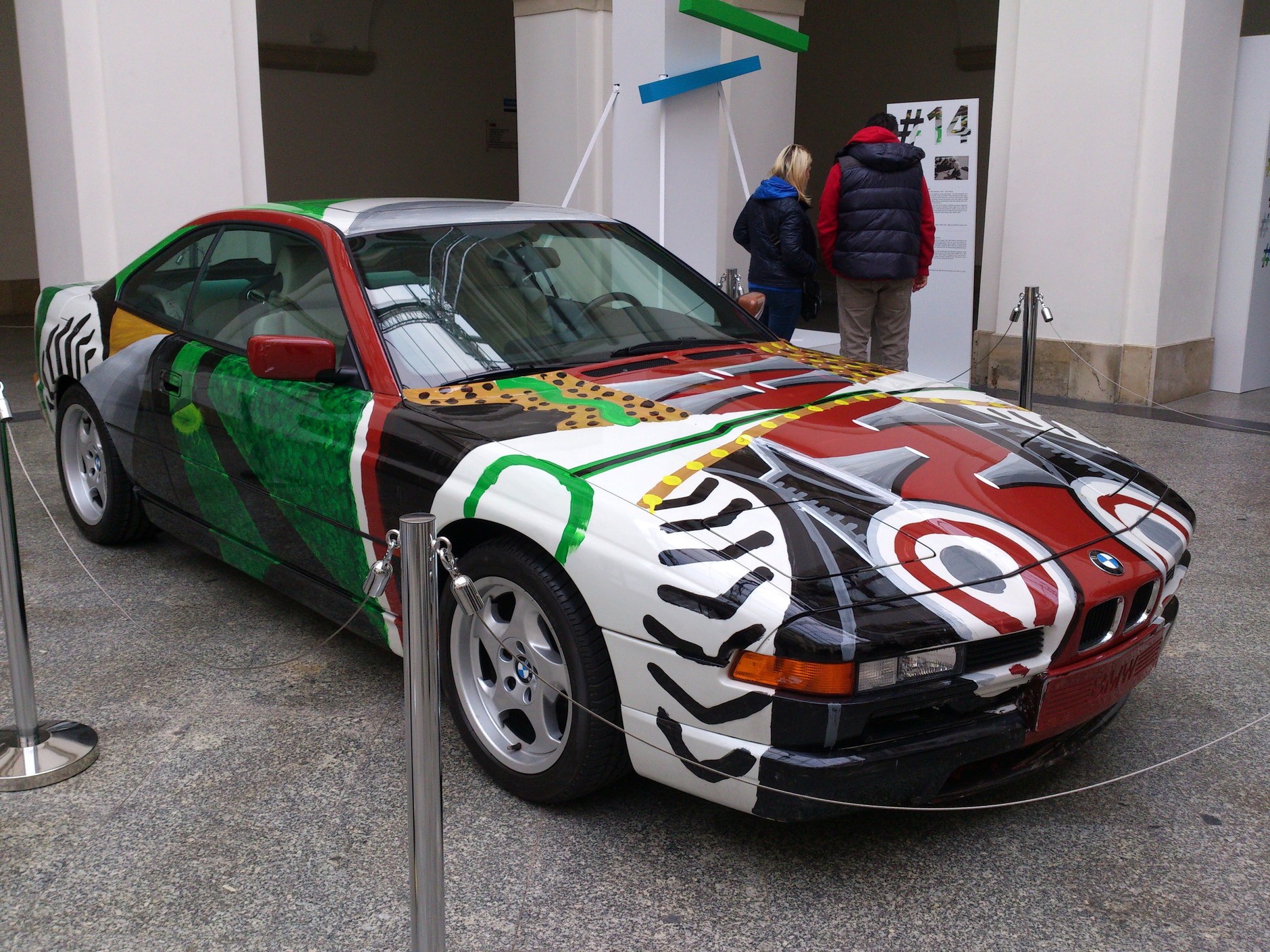 BMW Art Car Collection #14 BMW 850 CSi David Hockney 1995 r