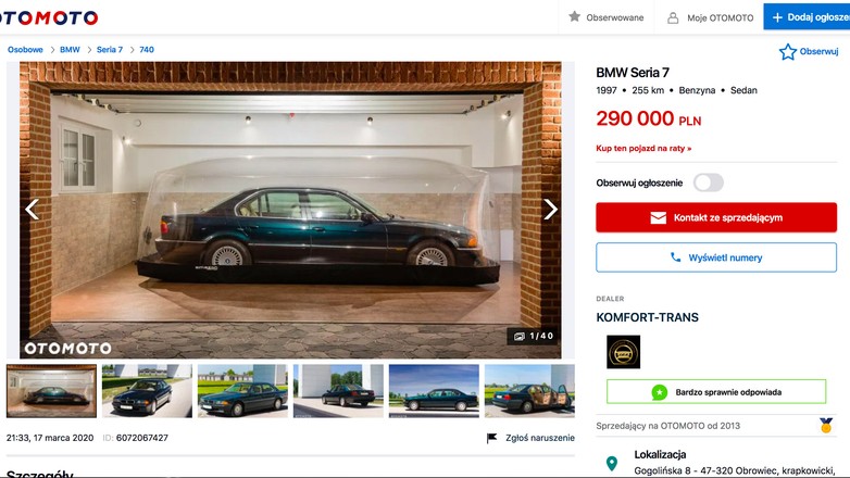 BMW serii 7 E 38 za 290 000 zł