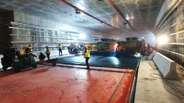 Postęp prac w tunelu pod Świną