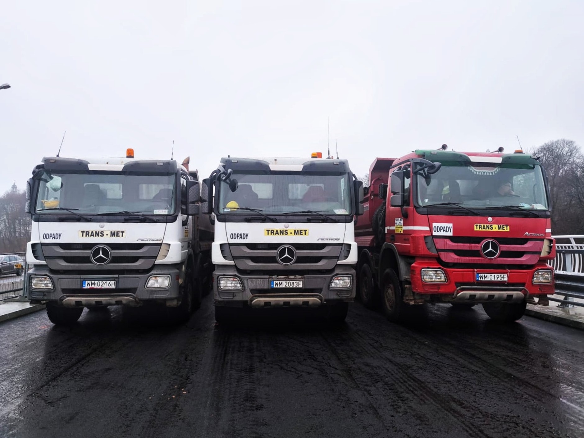 Próby obciążeniowe północnego wiaduktu Trasy Łazienkowskiej