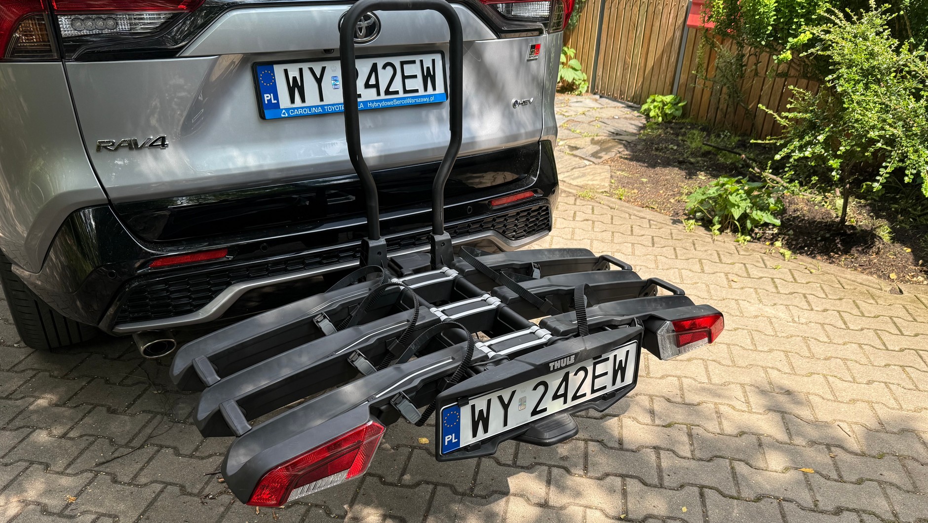 Bagażnik EasyFold 3 - jeszcze bez dodatkowego adaptera na czwarty rower