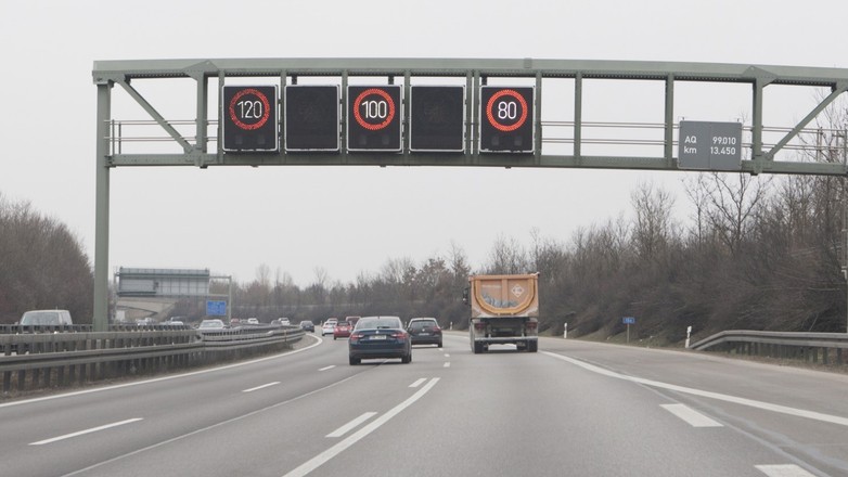 Ograniczenie na niemieckiej autostradzie