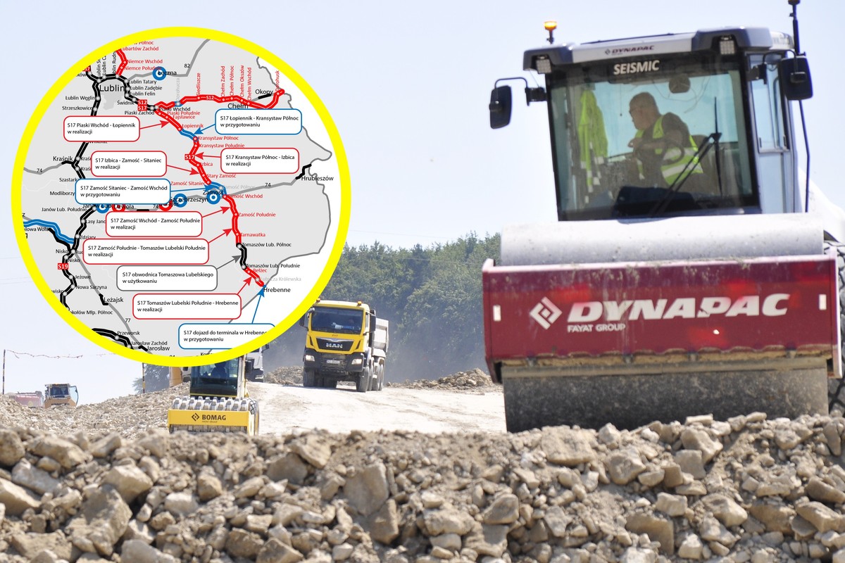 Budowa S17 na południe od Zamościa ruszyła. Ważna ekspresówka coraz bliżej granicy z Ukrainą