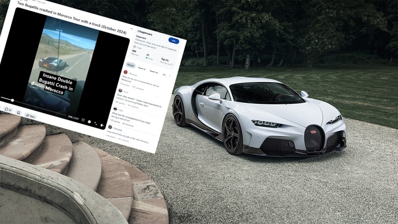 Wypadek Bugatti Chiron