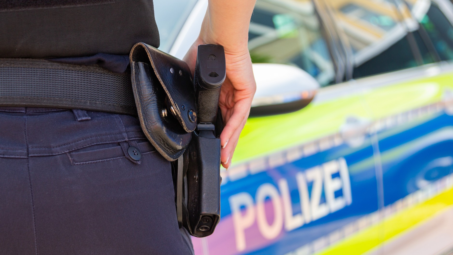 Niemiecka policja. Zdjęcie ilustracyjne