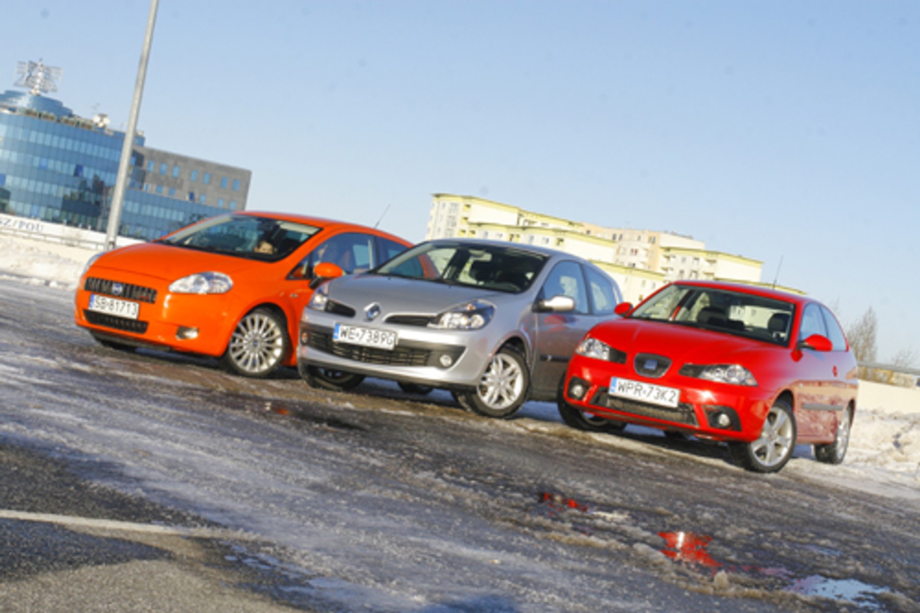 Fiat Grande Punto, Seat Ibiza, Renault Clio - Miejscy sprinterzy