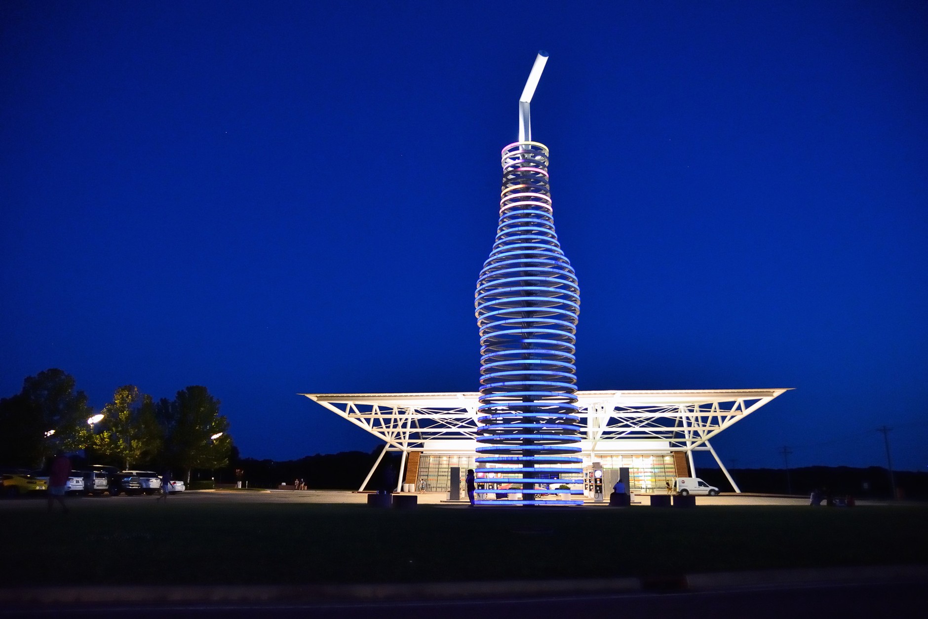 Pops Gas Station w Oklahomie, USA