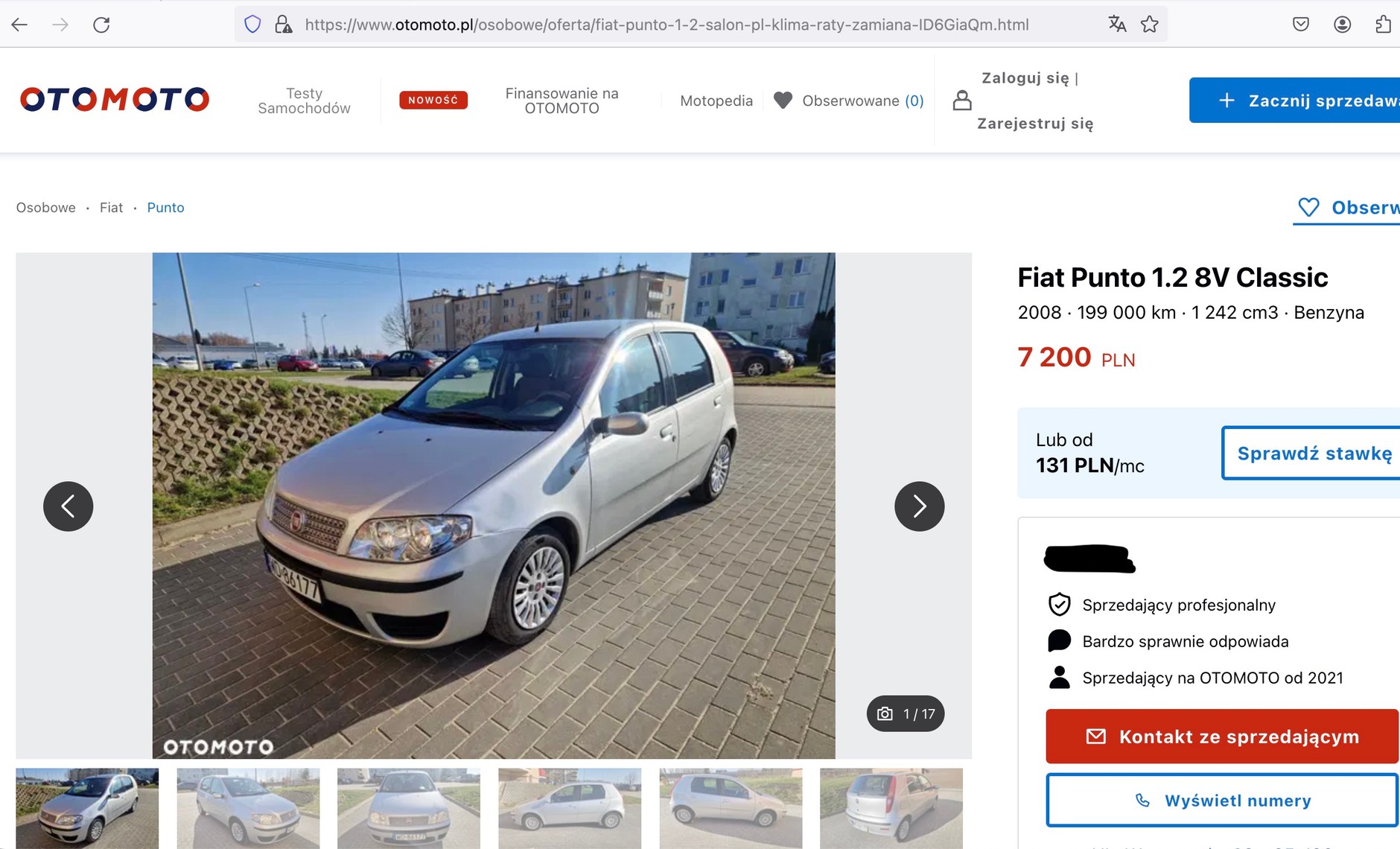 Fiat Punto – ogłoszenie