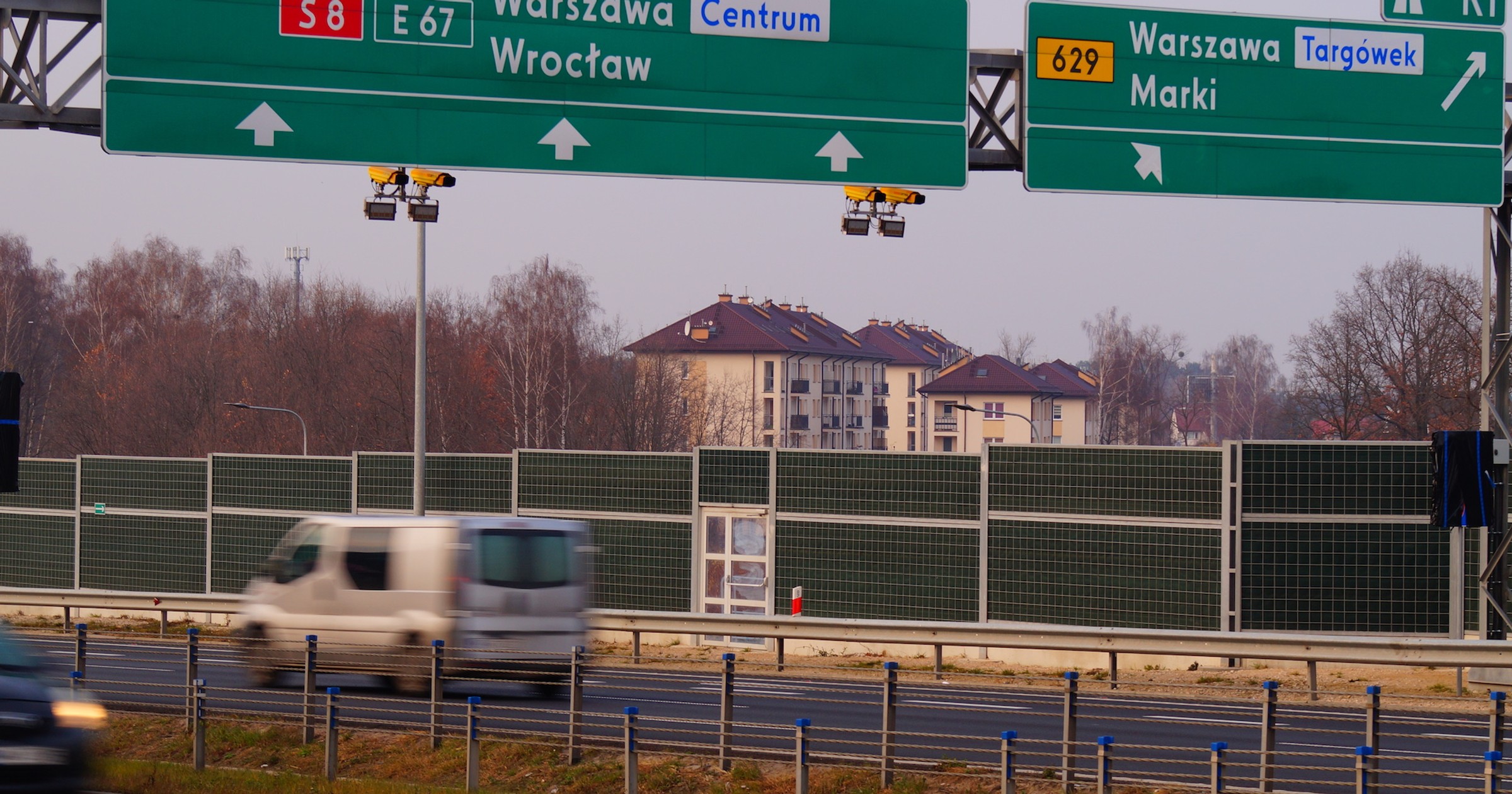 Odcinkowy pomiar prędkości na trasie S8 już działa