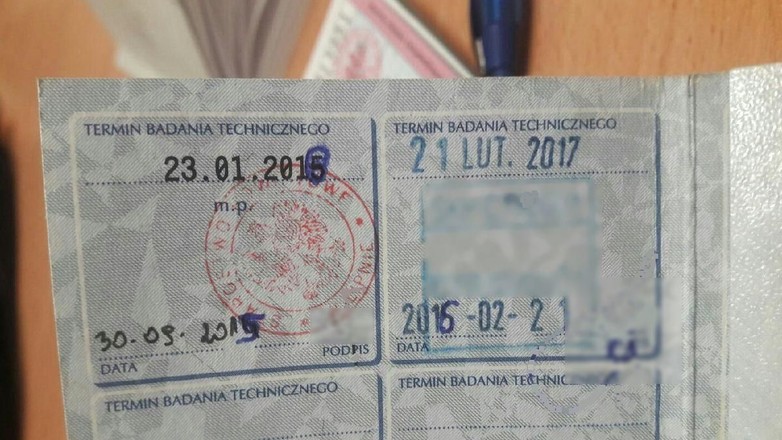 dowód rejestracyjny - fot. KPP w Lipnie