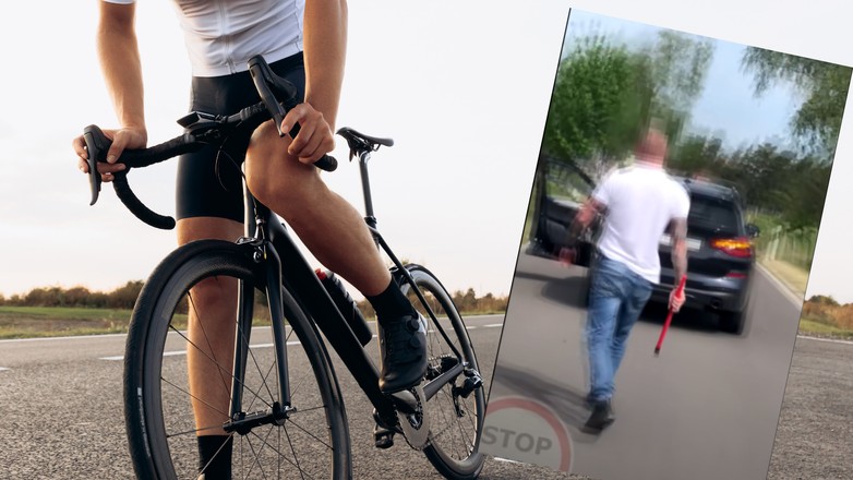 Kierowca BMW chciał zaatakować pałką rodzinę rowerzystów. (Zdjęcie ilustracyjne, youtube.com/c/STOPCHAM)