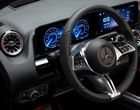 Kabiny Mercedesów EQA i EQB
