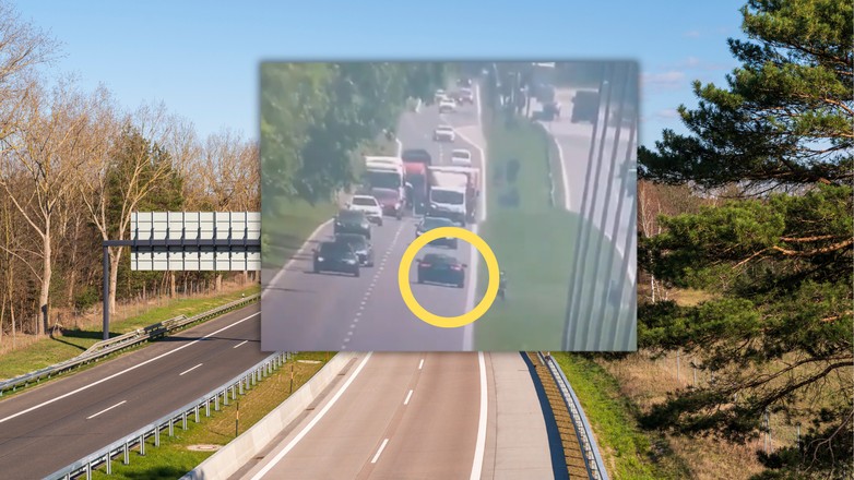 27-latek pędził pod prąd, terroryzując innych kierowców (Screen: Policja.pl)