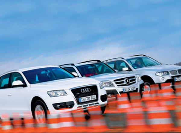 Audi Q5 kontra Mercedes GLK i BMW X3 - Supergwiazdy z Niemiec