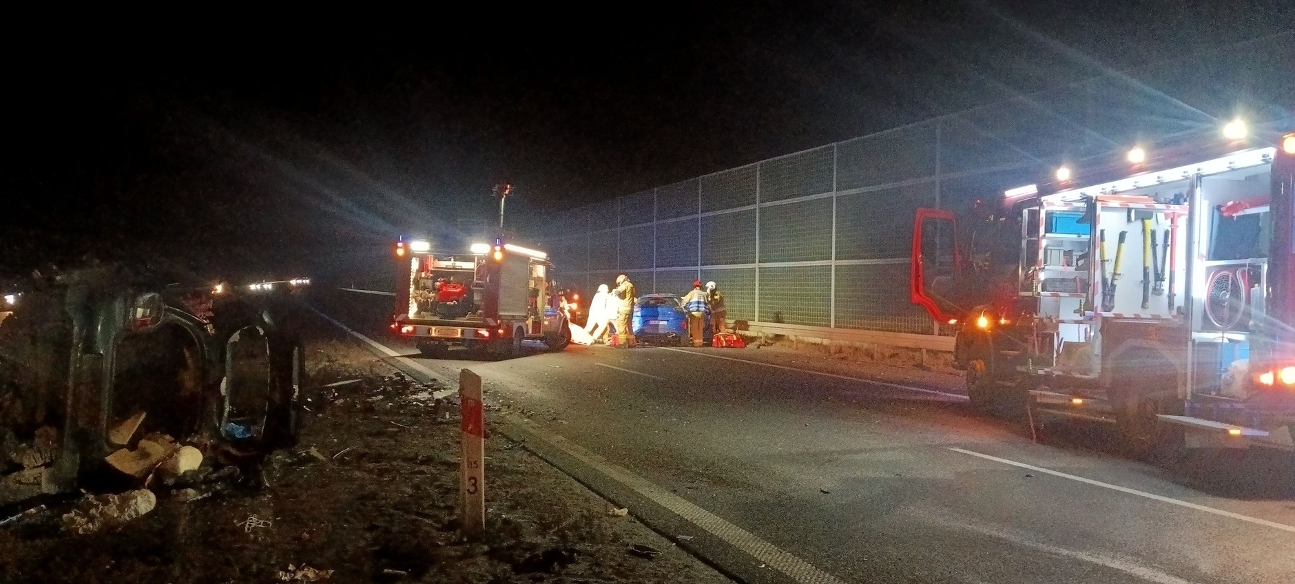 Śmiertelny wypadek na A2 (1.02.2025)