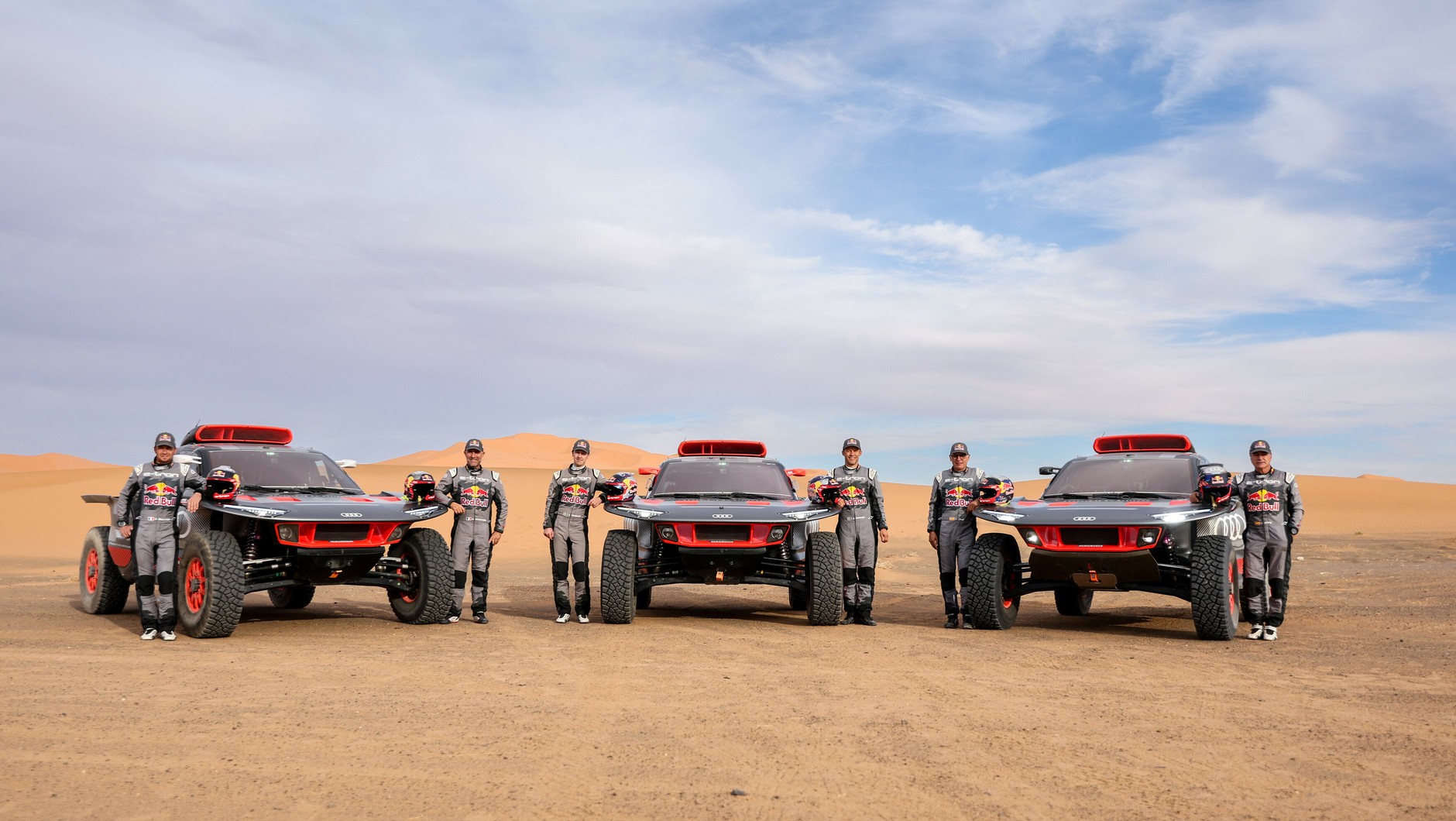 Zespół Audi Sport przed Rajdem Dakar 2024