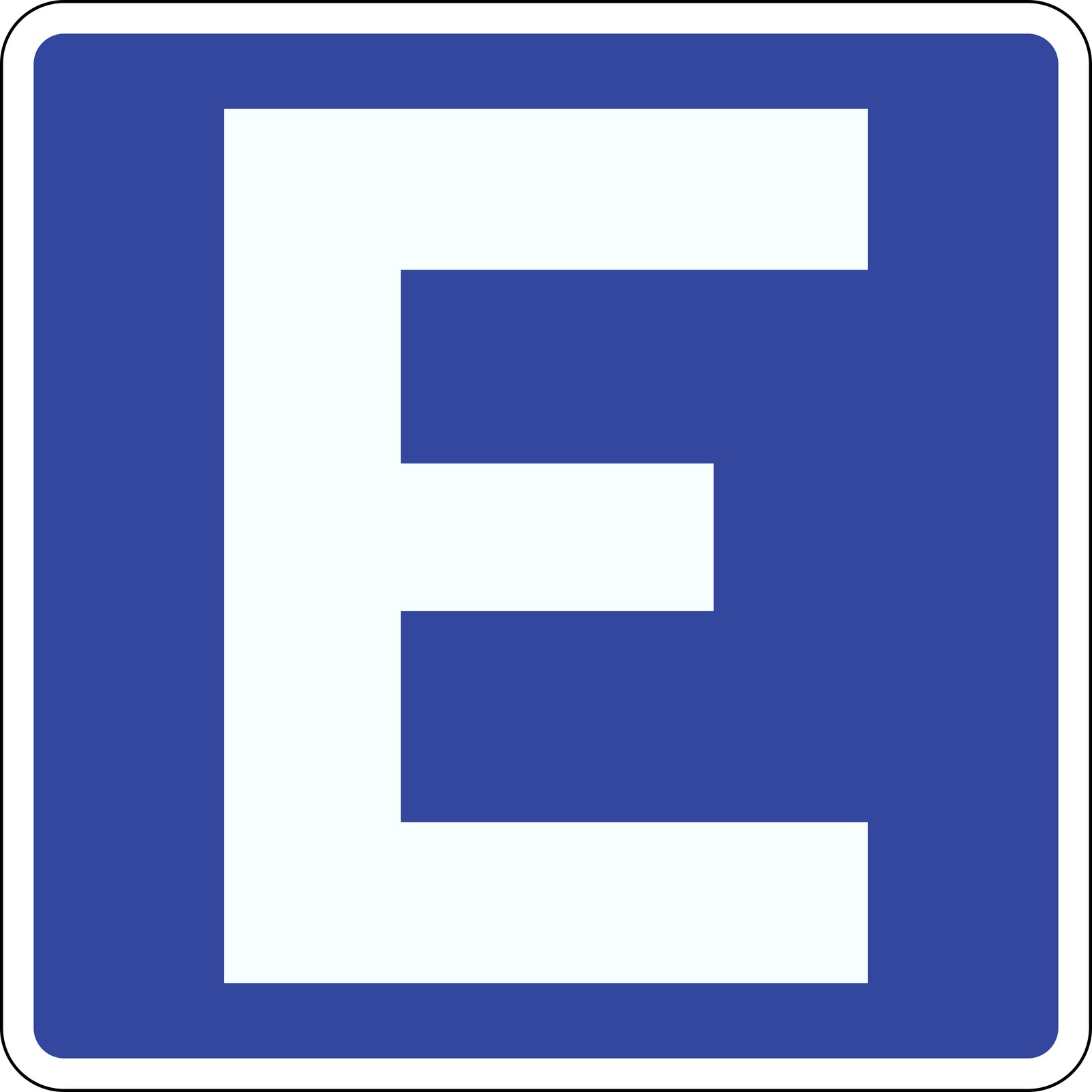 Meksykański znak SIS-8: Parking