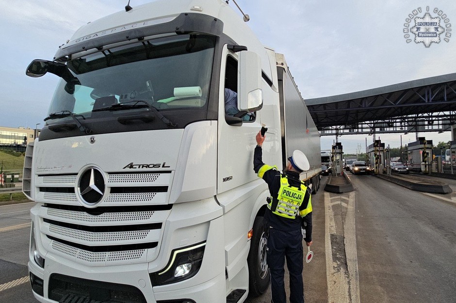 Kontrola trzeźwości na autostradzie A4