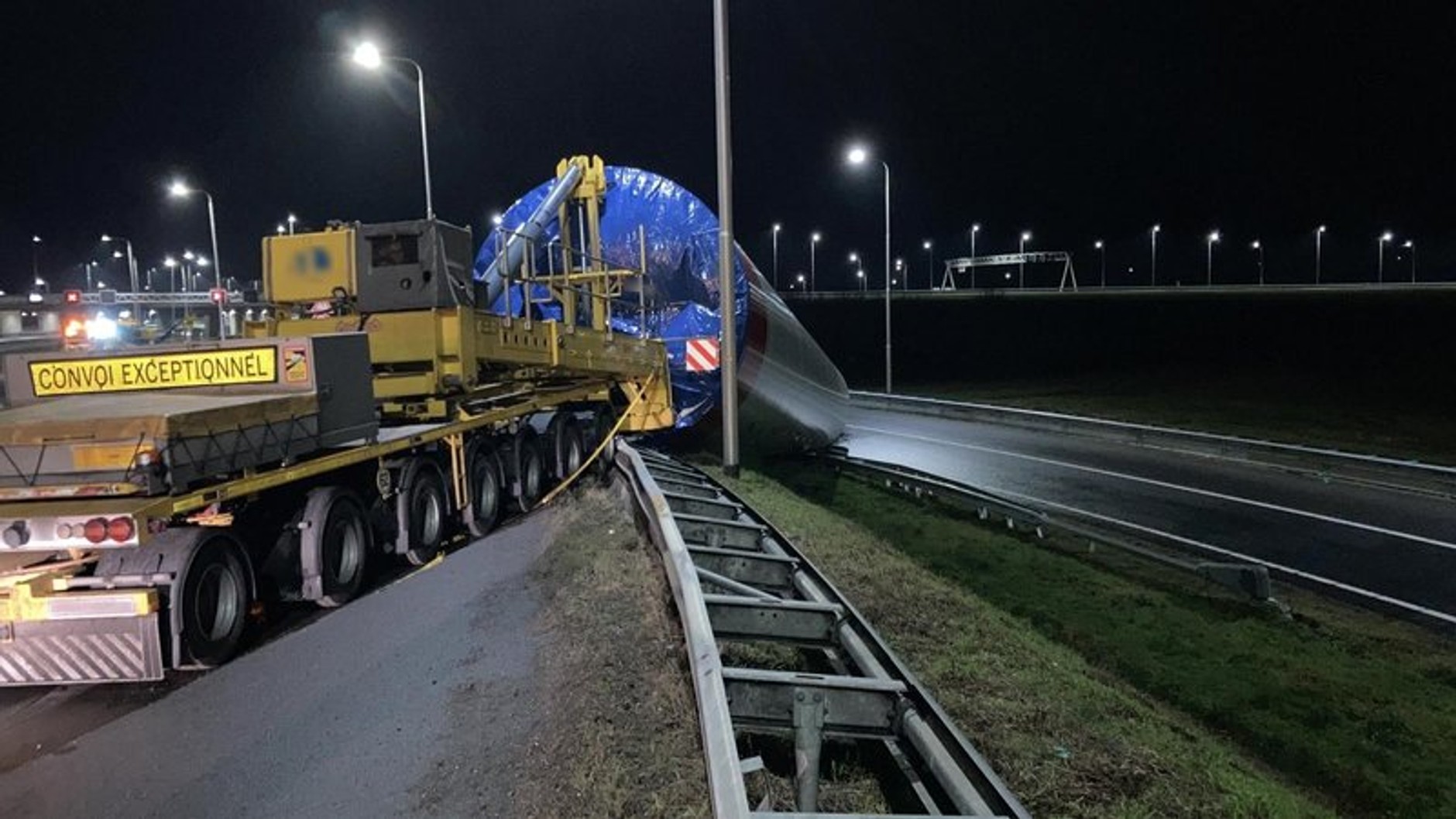 Wypadek wieży turbiny wiatrowej w Holandii
