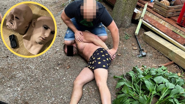 Policja wyciągnęła pasera w samej bieliźnie w kaczuszki