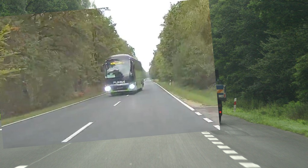 Niebezpieczne wyprzedzanie kierowcy Flixbusa
