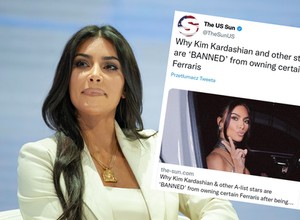 Kim Kardashian naraziła się marce Ferrari. Celebrytka trafiła na niechlubną listę