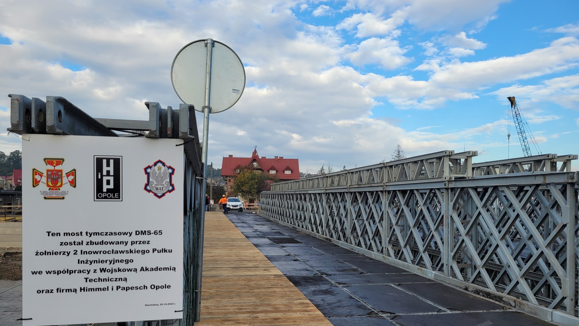 Most tymczasowy w Głuchołazach
