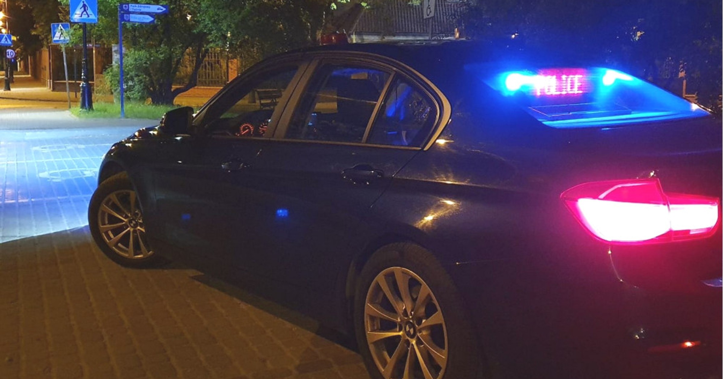 Policyjny patrol z Piaseczna
