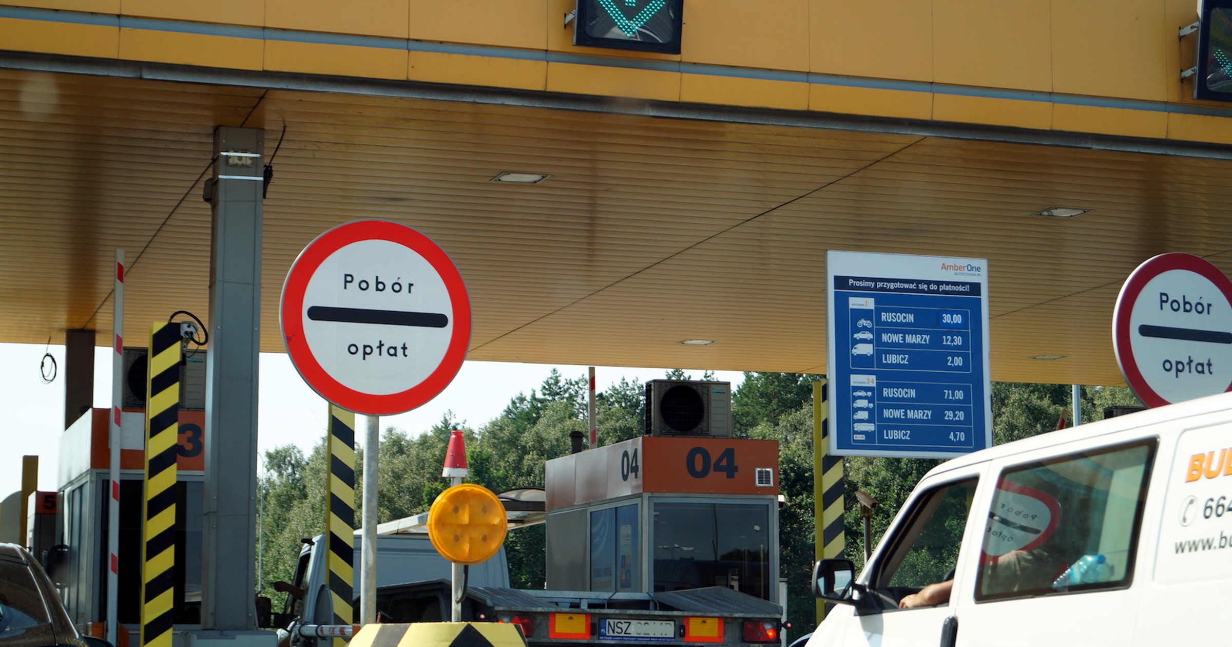 Bramki poboru opłat na autostradzie