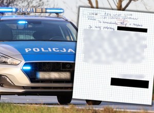 Zatrzymali go za jazdę na podwójnym gazie. Postanowił napisać do nich list