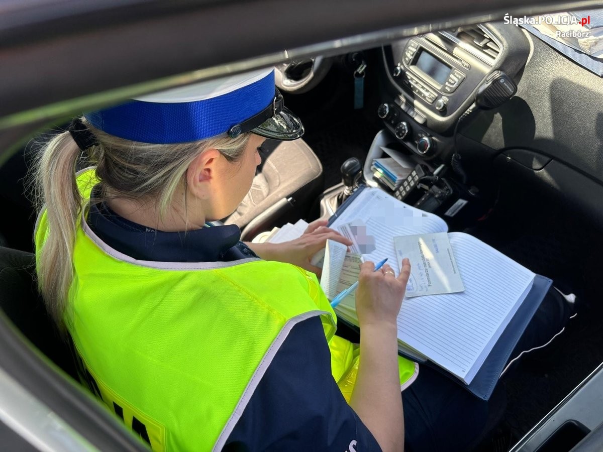 Kontrola policji w Raciborzu - akcja "Prędkość"