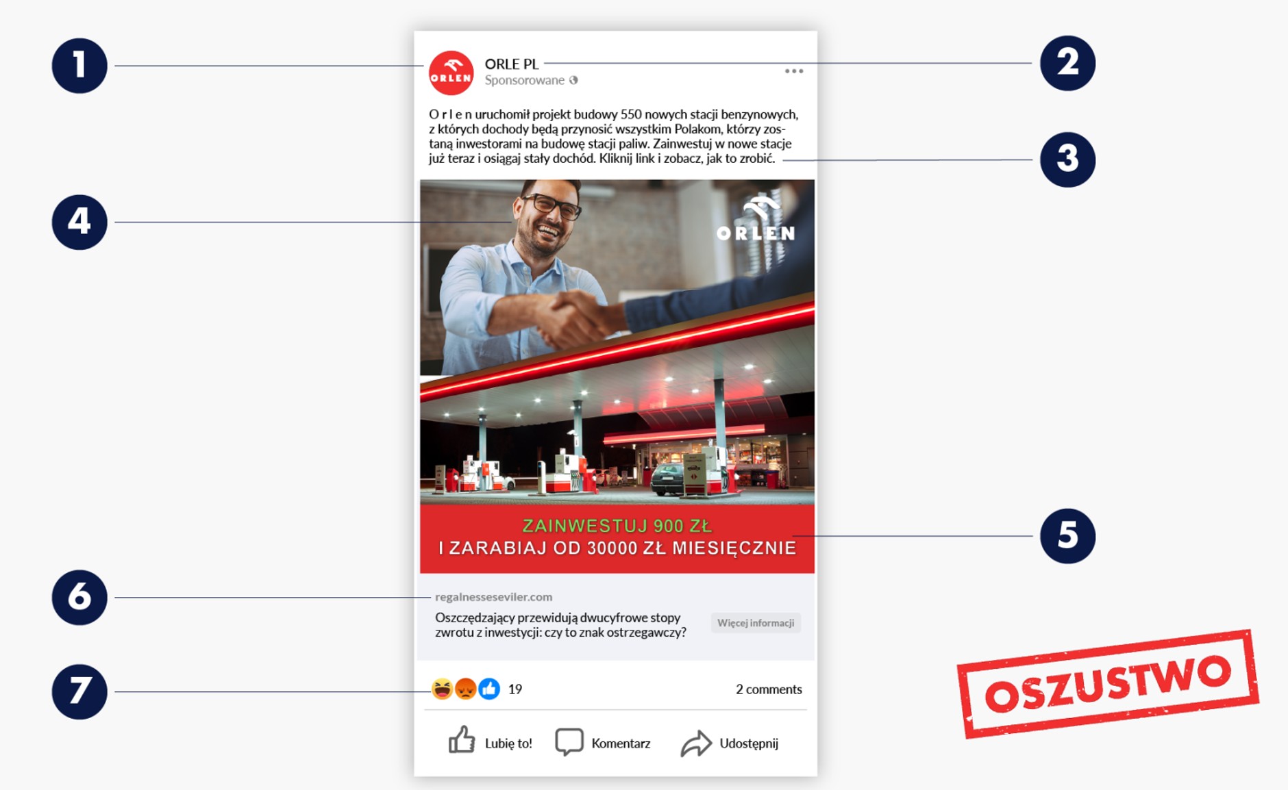 Tak może wyglądać scam "na Orlen"