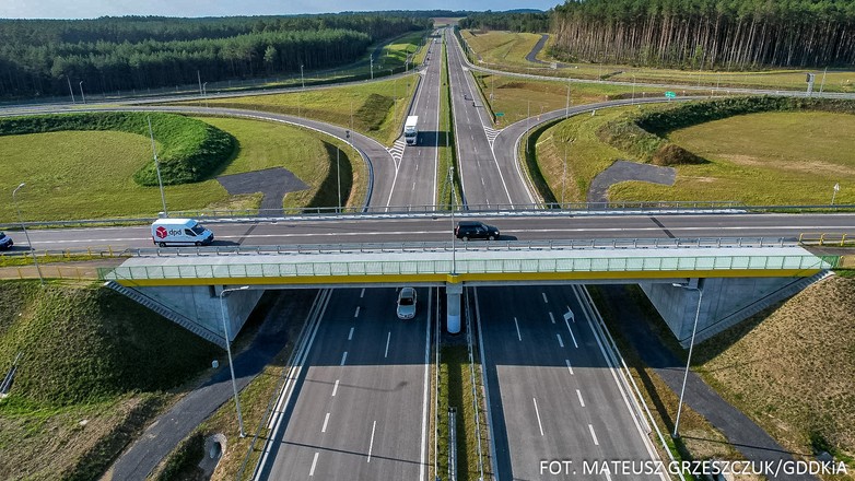 Droga S11 Koszalin - Zegrze Pomorskie, okolice wezła Zegrze Pomorskie