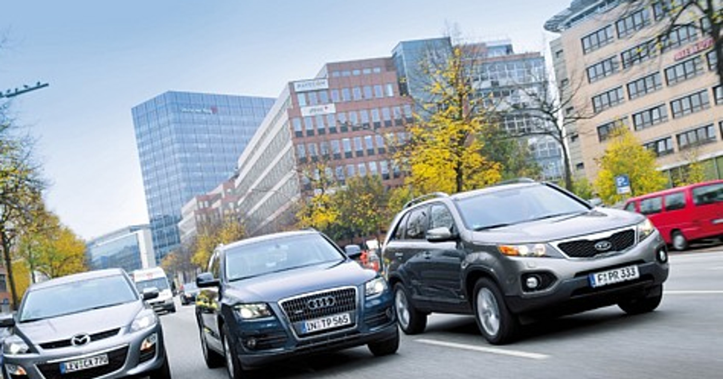 SUV-y na wyższym poziomie: Mazda CX7 kontra Audi Q5 i Kia Sorento