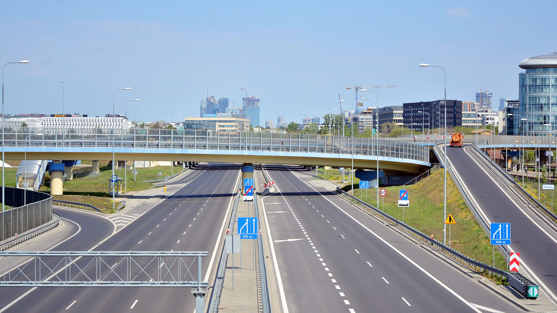 Droga S79. Do lipca 2022 r. utrudniony będzie dojazd w stronę lotniska Chopina