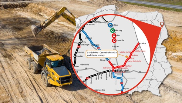 Rusza realizacja ostatniego odcinka trasy S19 na północ od Białegostoku