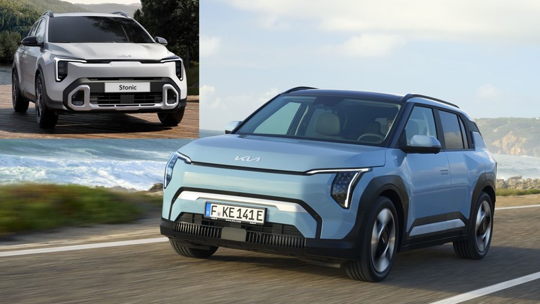 Kia Stonic (po lewej) i Kia EV3