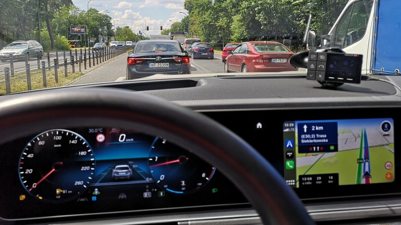 Korek na drodze wlotowej do Warszawy