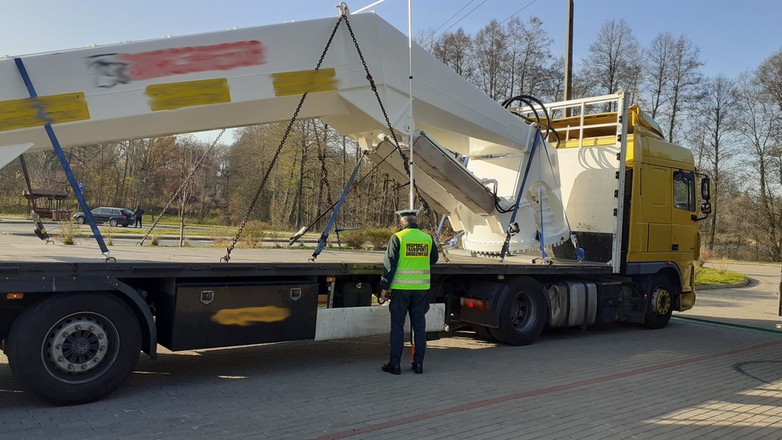 Kontrola transportu dźwigów wykazała sporo przewinień