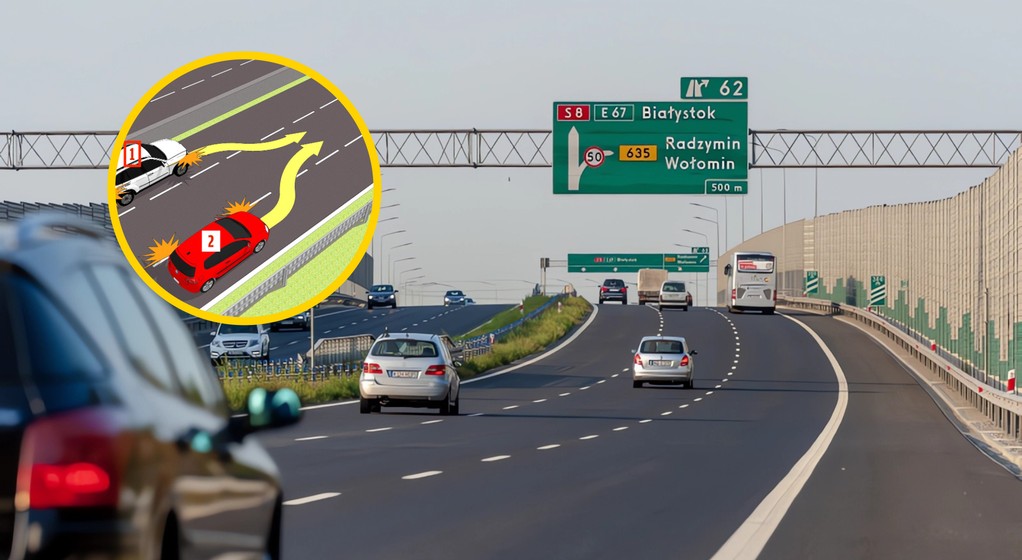 Kto ma pierwszeństwo przy zmianie pasa na trzypasmowej drodze?