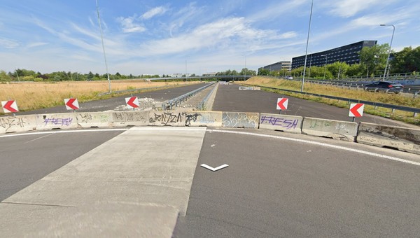 Tak kończy się dziś trasa S79 na wysokości warszawskiego Mordoru