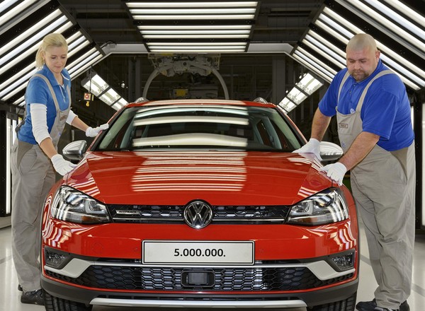 25 lat VW Golfa z Zwickau