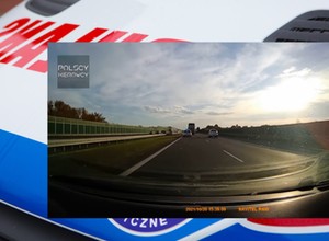 Autokar na lewym pasie. Nawet nie myślał, żeby puścić karetkę na sygnale