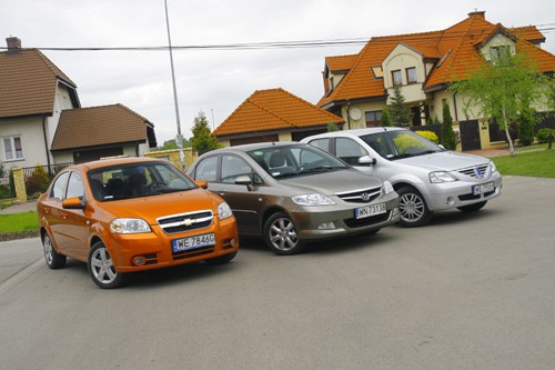 Chevrolet Aveo, Honda City, Dacia Logan - Wiele za niewiele