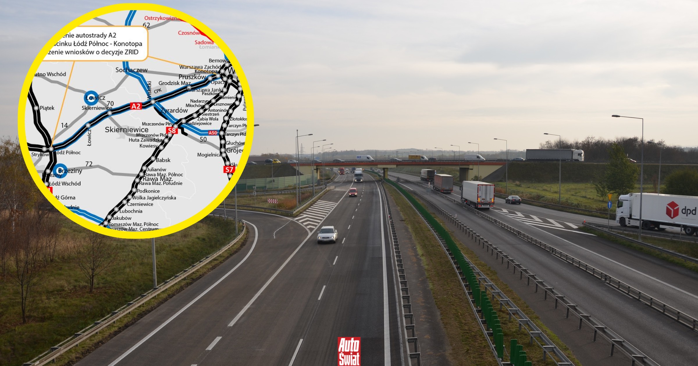 Autostrada A2 będzie poszerzona. Dostanie nawet 8 pasów